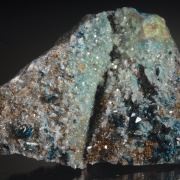 Lazulite with Wardite, gemmy Siderite and Quartz 
