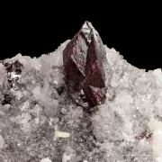Cinnabar on Quartz with Dolomite (1990s)