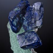 Azurite on Malachite