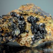 Olivenite with Chenevixite - vintage, antique