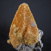 Orpiment on Calcite crystal