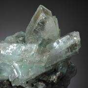 Barite - Included by  Malachite 