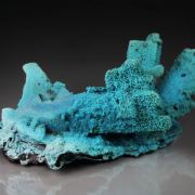 CHRYSOCOLLA pseudomorph after AZURITE, MALACHITE