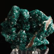 Dioptase on Calcite