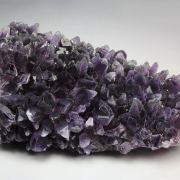 QUARTZ var. AMETHYST, PYRITE