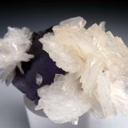 Barite, Galena on Fluorite