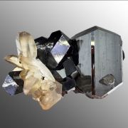 Tourmaline schorl, quartz var. smoky