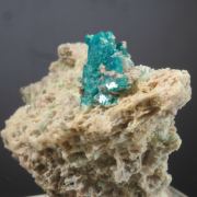 Caledonite with Phosgenite, Leadhillite?