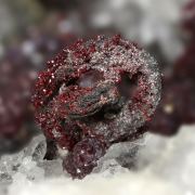 Proustite with Silver, Acanthite and Quartz