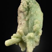 Cuprian Smithsonite ps. Aragonite