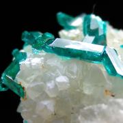 Dioptase on Quartz