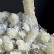 Paravauxite and Wavellite on Quartz