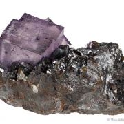 Fluorite on Sphalerite