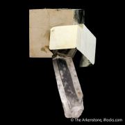 Pyrite on Quartz