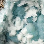 Calcite on Hemimorphite