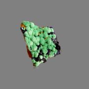Azurite on Malachite