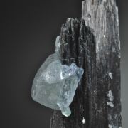 Fluorite on Schorl/ Elbaite