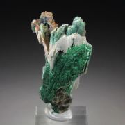 CHRYSOCOLLA pseudomorph, MALACHITE