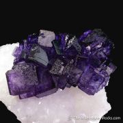 Fluorite on Quartz