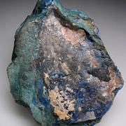 Shattuckite after Quartz