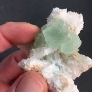 Fluorite on Quartz - Oatman, Arizona, USA