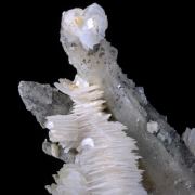 sceptered Quartz with Mangano-Calcite and Dolomite