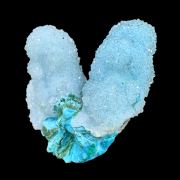 Chrysocolla, quartz, malachite