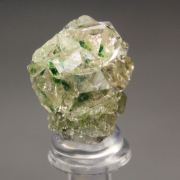 gem GARNET var. GROSSULAR with GREEN CHROMIAN PHANTOMS