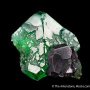 Fluorite with Sphalerite and Pyrite