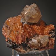 Cerussite on Barite