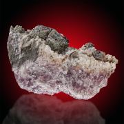 Sphalerite  on Amethyst