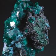 Fornacite on Dioptase (Type Locality)