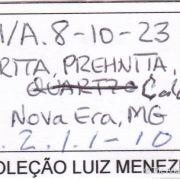 Pink Fluorite with Calcite, Clinochlore and Prehnite