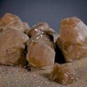 Calcite - Hematite included 