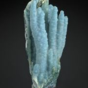 Chrysocolla - Stalactitic with Quartz coatings