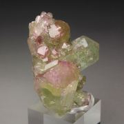 gem VESUVIANITE with RASPBERRY CAPS