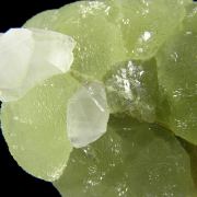 Prehnite finger cast after Anhydrite with Calcite