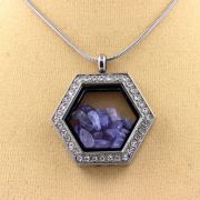 Raw Tanzanite Necklace.