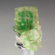 gem GARNET var. GROSSULAR with GREEN CHROMIAN PHANTOMS