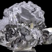 Galena, quartz, sphalerite