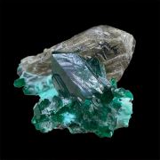 Dioptase, cerussite GREAT COMBO