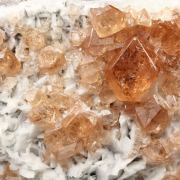 gem GARNET var. GROSSULAR, ALBITE