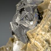 Freibergite - Tetrahedrite group on Siderite - classic European