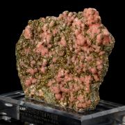 Japanese Rhodochrosite on Pyrite