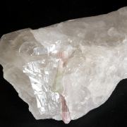 Elbaite with Spodumene on Quartz