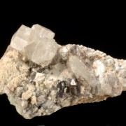 Phenakite - Untwinned crystals on matrix