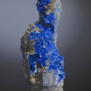 Linarite with Fluorite