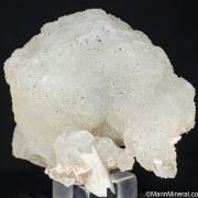 Quartz cast with Calcite, Pyrite