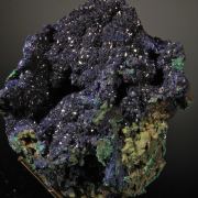 Azurite with minor Malachite