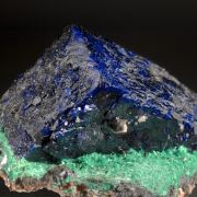 Azurite on Malachite